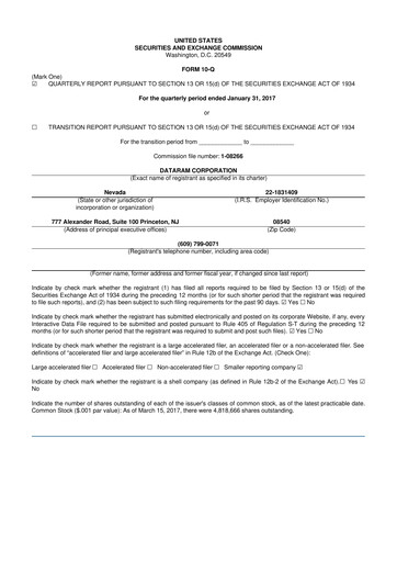 Thumbnail U.S. Gold Corp 10-Q Quarterly Report FY2017 