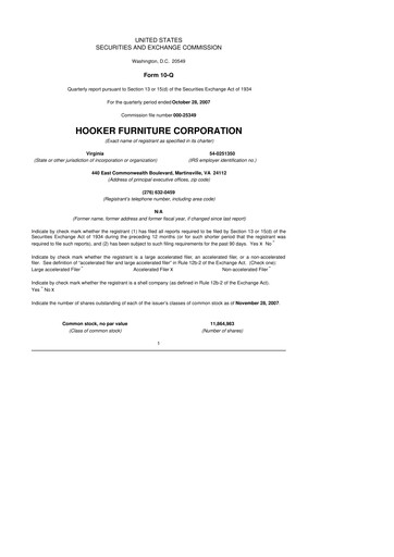 Thumbnail Hooker Furnishings 10-Q Quarterly Report FY 