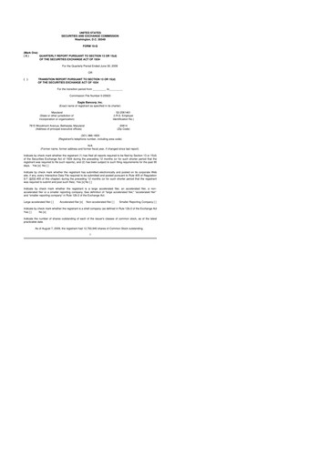 Thumbnail Eagle Bancorp 10-Q Quarterly Report FY 