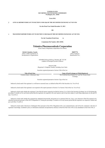 Thumbnail Arbutus Biopharma
 10-K Annual Report 2013