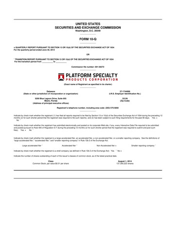 Thumbnail Element Solutions 10-Q Quarterly Report FY2014 