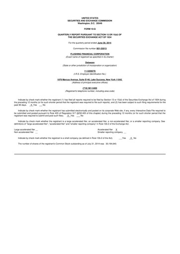 Thumbnail Flushing Financial Corp 10-Q Quarterly Report FY2014 