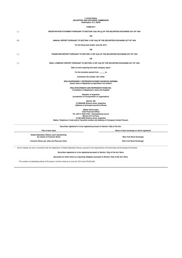 Thumbnail IRSA Inversiones y Representaciones 20-F Annual Report 