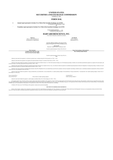 Thumbnail Harvard Bioscience 10-K Annual Report 2014