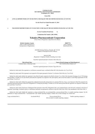 Thumbnail Arbutus Biopharma
 10-K Annual Report 2014