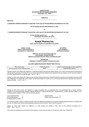 Miniature Grace Therapeutics 10-Q Rapport trimestriel 2021 