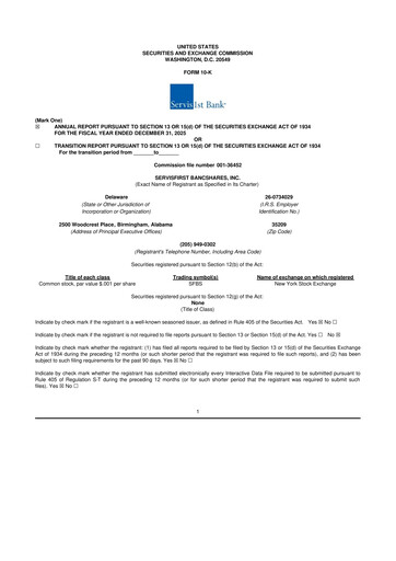 Thumbnail ServisFirst Bancshares 10-K Annual Report 2025