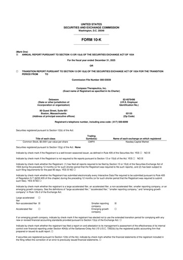 Thumbnail Compass Therapeutics 10-K Annual Report 2025
