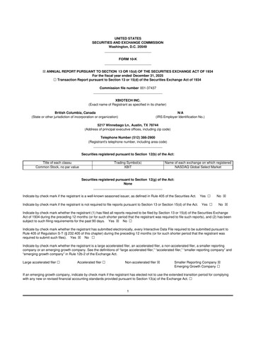 Thumbnail XBiotech 10-K Annual Report 2025