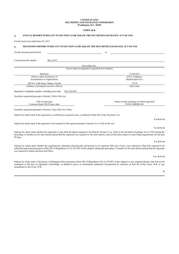 Miniature EVI Industries 10-K Rapport annuel 2017