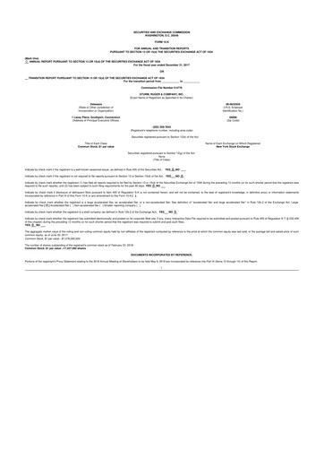 Thumbnail Sturm, Ruger & Co 10-K Annual Report 2017