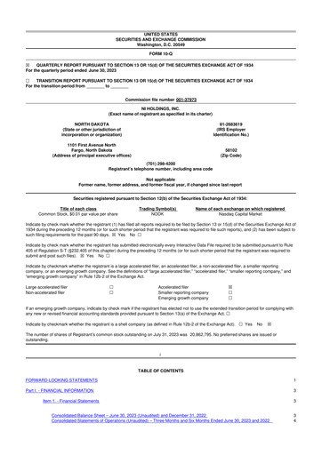 Thumbnail NI Holdings
 10-Q Quarterly Report FY2023 