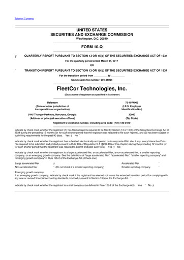 Thumbnail Corpay 10-Q Quarterly Report FY2017 