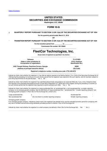 Thumbnail Corpay 10-Q Quarterly Report FY2018 