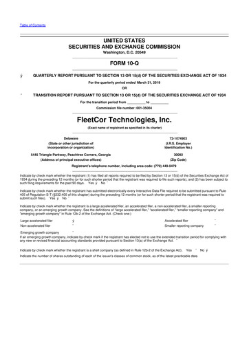Thumbnail Corpay 10-Q Quarterly Report FY2019 
