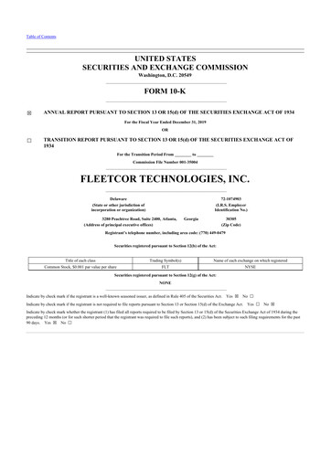 Thumbnail Corpay 10-K Annual Report 2019