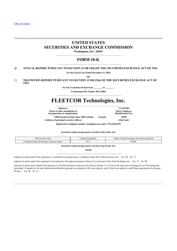 Thumbnail Corpay 10-K Annual Report 2020