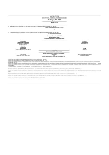 Thumbnail Five Below
 10-K Annual Report 2025