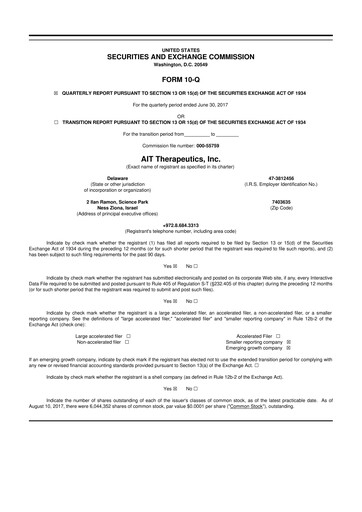 Thumbnail Beyond Air 10-Q Quarterly Report FY2017 