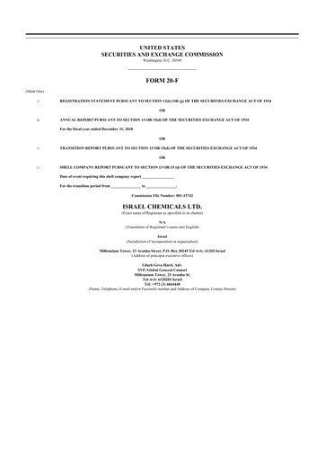 Thumbnail ICL Group 20-F Annual Report 2018