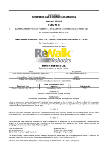 Thumbnail Lifeward 10-Q Quarterly Report FY2020 