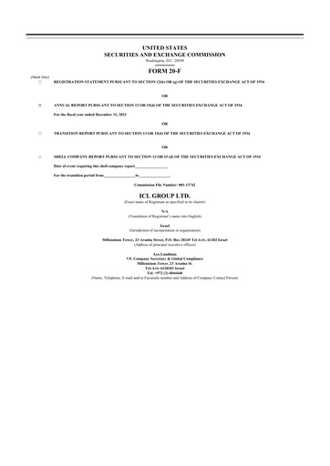 Thumbnail ICL Group 20-F Annual Report 2021