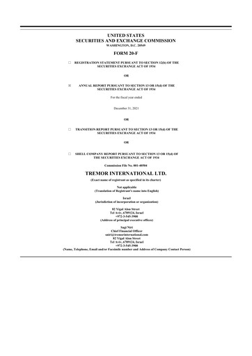 Thumbnail Nexxen 20-F Annual Report 2021