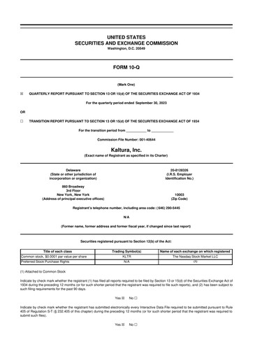 Thumbnail Kaltura 10-Q Quarterly Report FY2023 