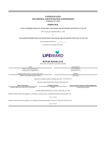 Thumbnail Lifeward 10-K Annual Report 2023