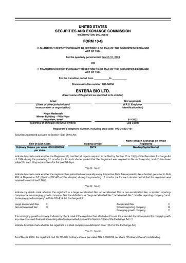 Thumbnail Entera Bio 10-Q Quarterly Report FY2024 