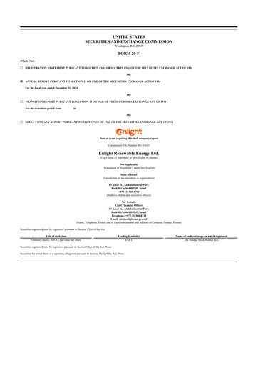 Thumbnail Enlight Renewable Energy 20-F Annual Report 2024