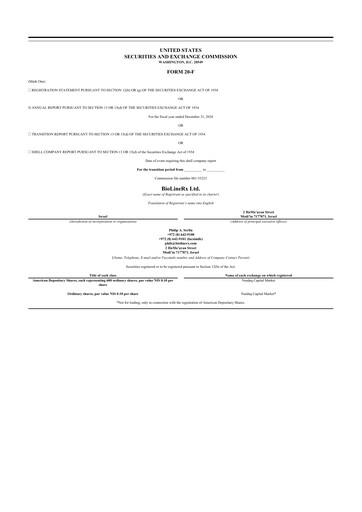 Thumbnail BioLineRx 20-F Annual Report 2024