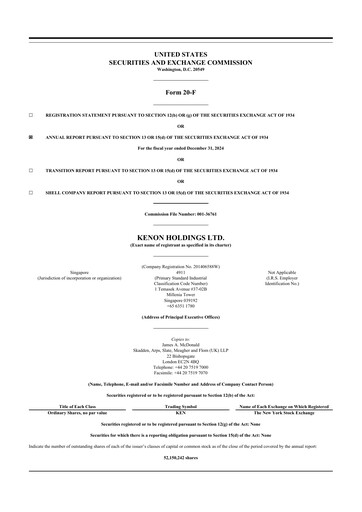 Thumbnail Kenon Holdings 20-F Annual Report 2024