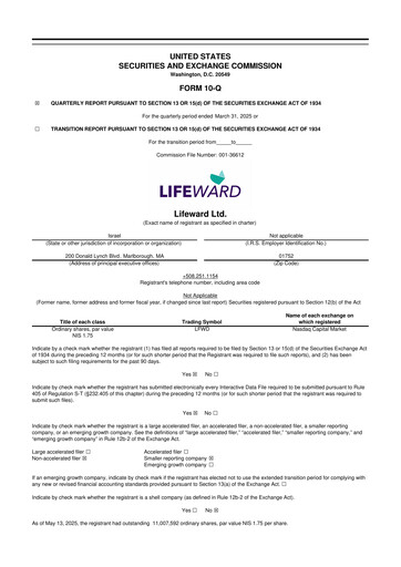 Thumbnail Lifeward 10-Q Quarterly Report FY2025 