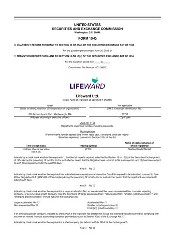 Thumbnail Lifeward 10-Q Quarterly Report FY2025 