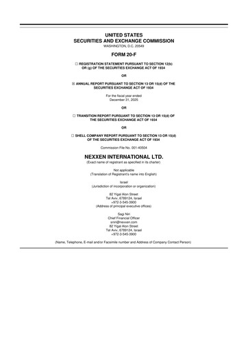 Thumbnail Nexxen 20-F Annual Report 2025