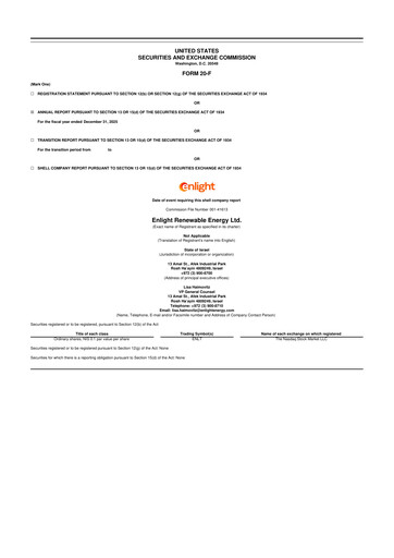 Thumbnail Enlight Renewable Energy 20-F Annual Report 2025