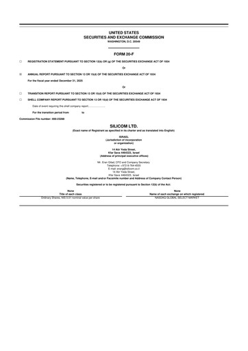 Thumbnail Silicom 20-F Annual Report 2025