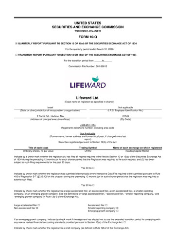 Thumbnail Lifeward 10-Q Quarterly Report FY2026 