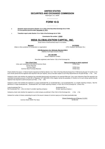 Thumbnail 	IGC Pharma 10-Q Quarterly Report FY2012 