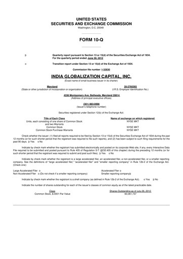 Thumbnail 	IGC Pharma 10-Q Quarterly Report FY 