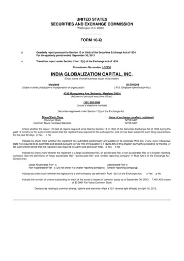 Thumbnail 	IGC Pharma 10-Q Quarterly Report FY2014 