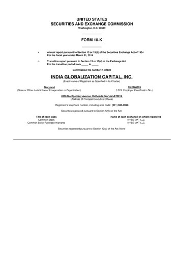 Thumbnail 	IGC Pharma 10-K Annual Report 2014
