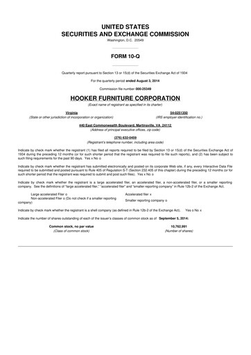 Thumbnail Hooker Furnishings 10-Q Quarterly Report FY2015 