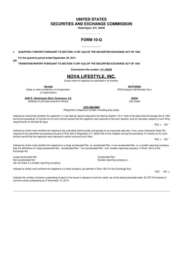 Vorschaubild XMax Inc. 10-Q Quartalsbericht 2014 