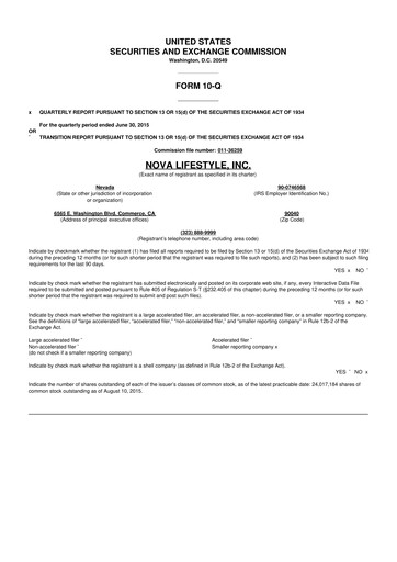 Vorschaubild XMax Inc. 10-Q Quartalsbericht 2015 