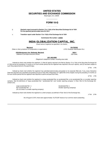 Thumbnail 	IGC Pharma 10-Q Quarterly Report FY2016 