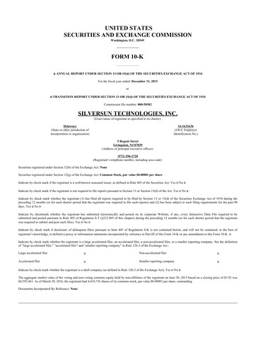 Thumbnail QXO, Inc. 10-K Annual Report 2015