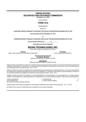 Thumbnail BioSig Technologies
 10-Q Quarterly Report FY2016 