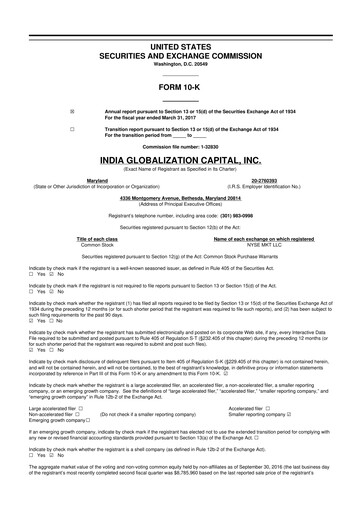 Thumbnail 	IGC Pharma 10-K Annual Report 2017